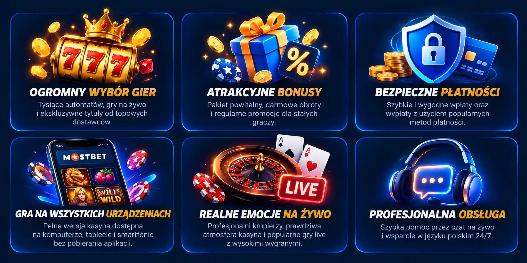 Kluczowe zalety Mostbet Casino PL w 2026 roku